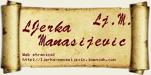 LJerka Manasijević vizit kartica